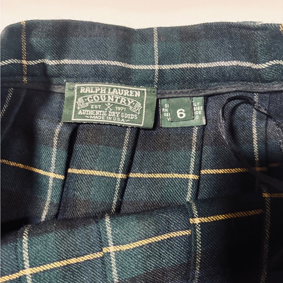 VTG Ralph Lauren Country Label Tarten Skirt Size 6 Heritage Preppy Ivy league - Picture 5 of 5